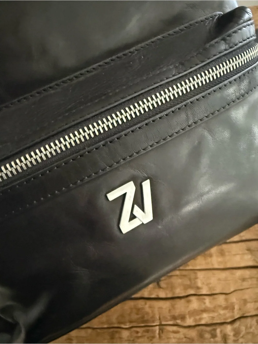 ZADIG&VOLTAIRE Black Leather Backpack - Sleek Everyday Carry
